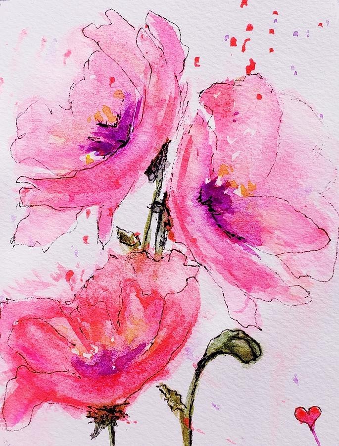 Bloomin Poppies, artwork by Deahn Benware
