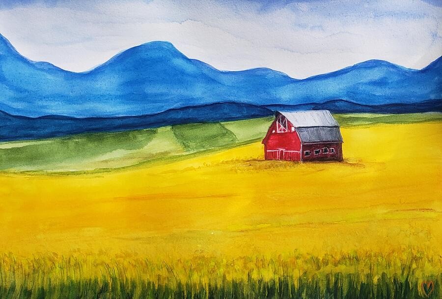 Canola Fields, artwork by Deahn Benware