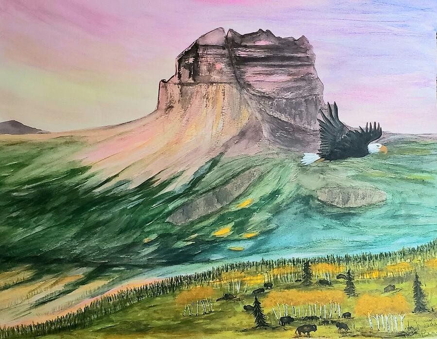 Chief Mountain, artwork by Deahn Benware