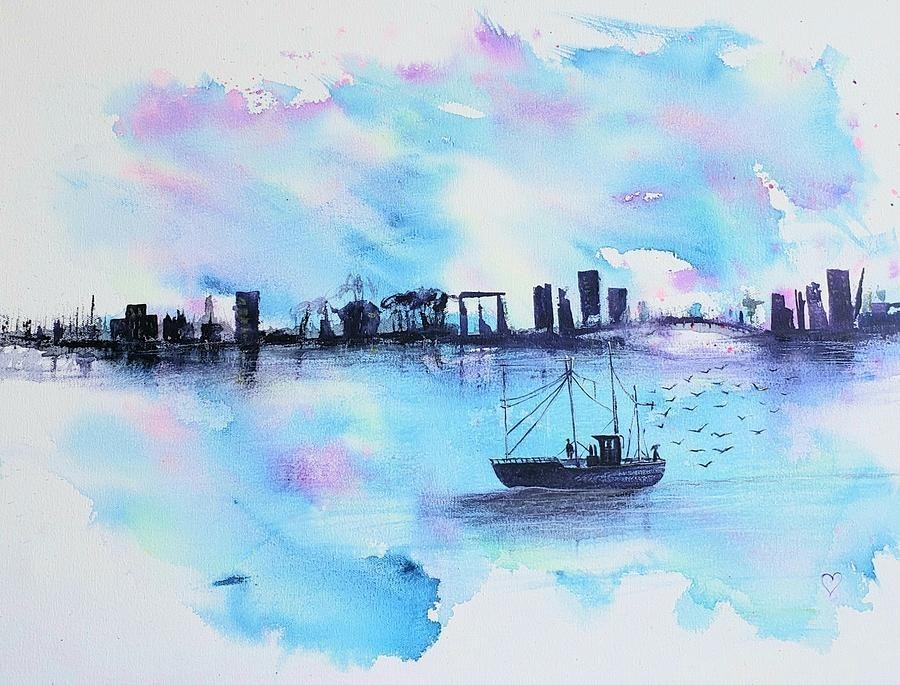 Coming home, artwork by Deahn Benware