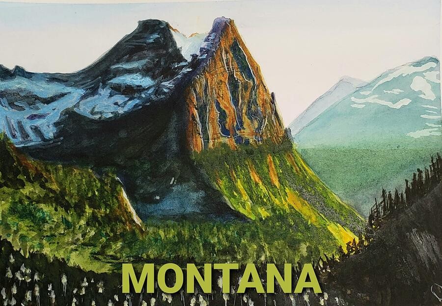 Glacier park 2, artwork by Deahn Benware