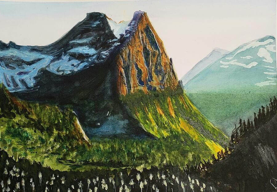 Glacier Park- Going to the Sun, artwork by Deahn Benware