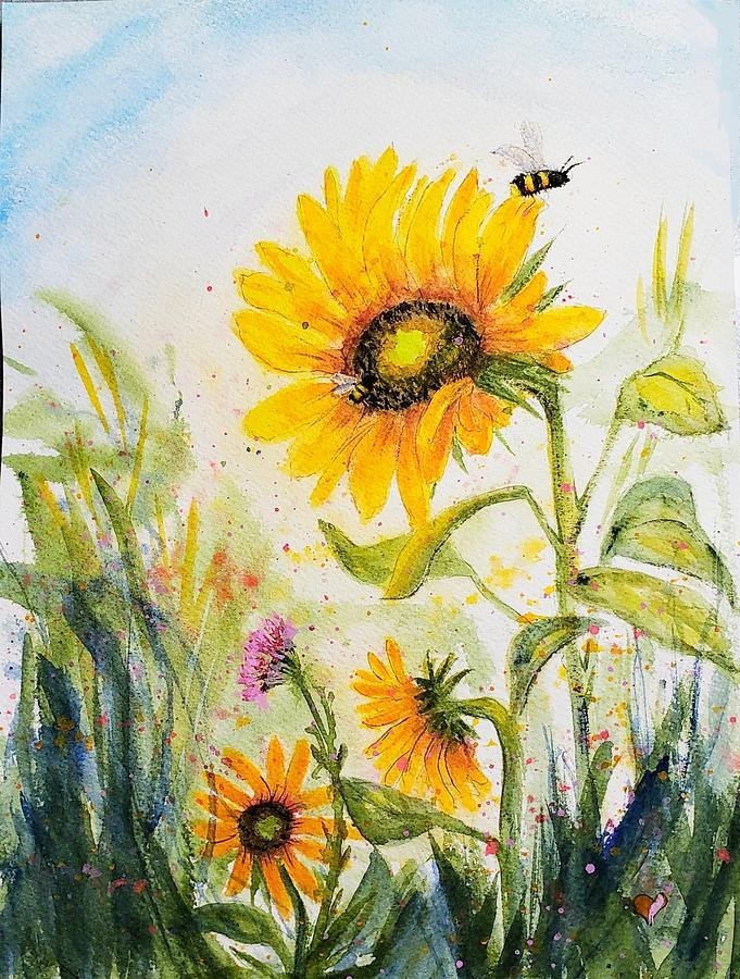 Happy Flowers, artwork by Deahn Benware