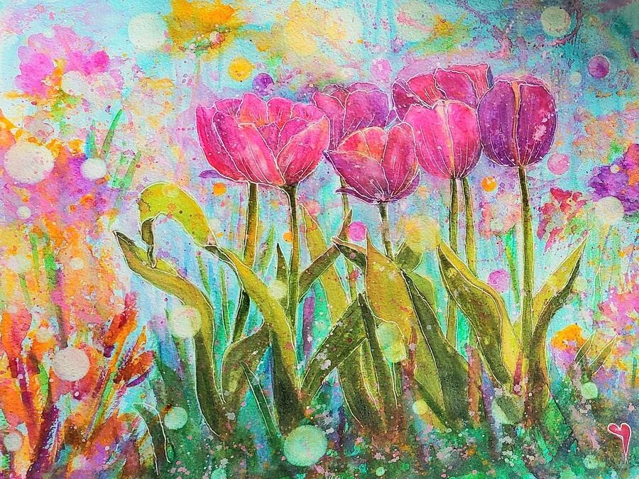 Hidden Wonders, watercolor artwork by Deahn Benware