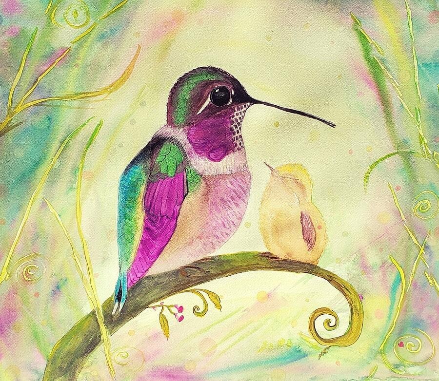 Hummingbird Break, artwork by Deahn Benware