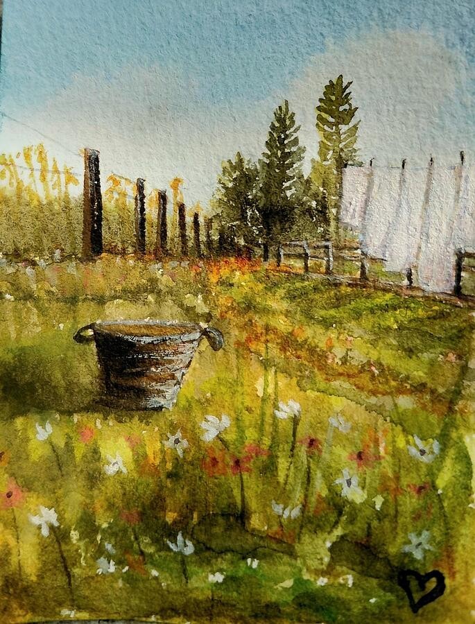 Laundry Day, artwork by Deahn Benware