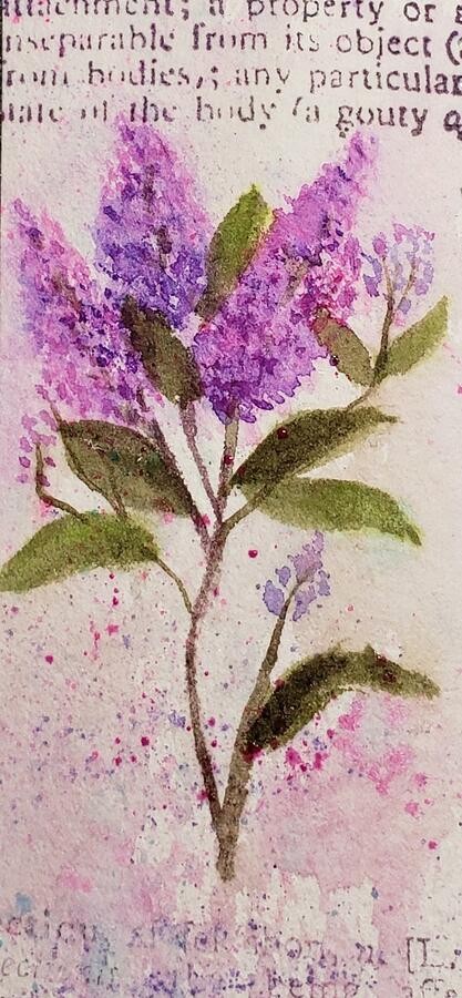 Lilacs, artwork by Deahn Benware