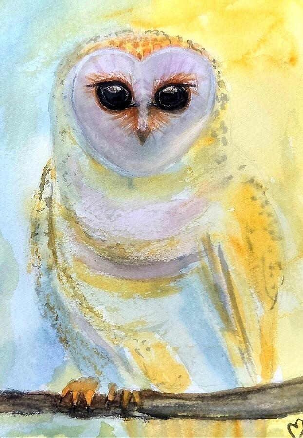 Mrs Barn Owl, artwork by Deahn Benware