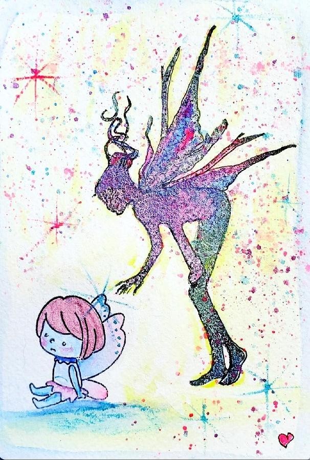 Sad Fairy, artwork by Deahn Benware