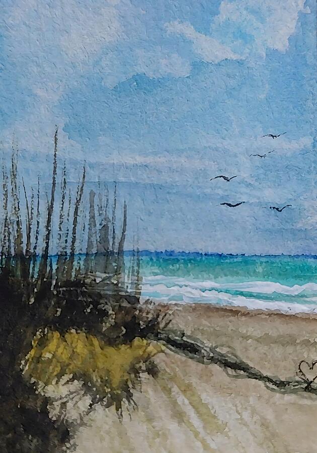 Serene Beach, artwork by Deahn Benware
