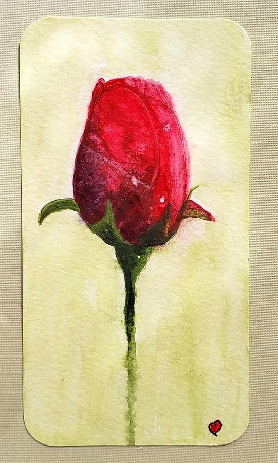 Single Rose, artwork by Deahn Benware
