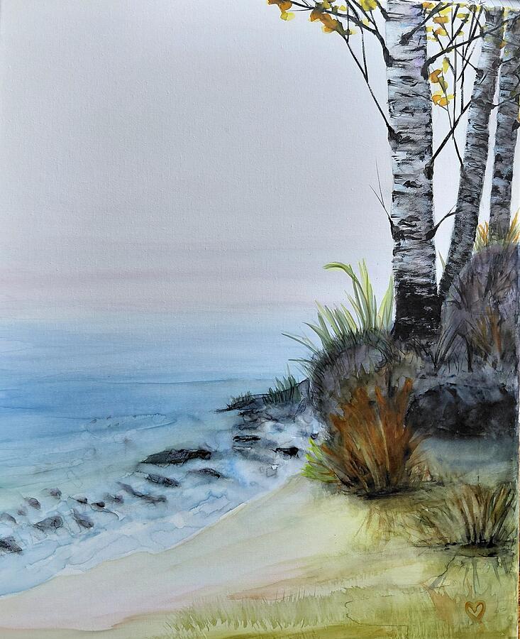Tranquil Lakeside Scene, artwork by Deahn Benware