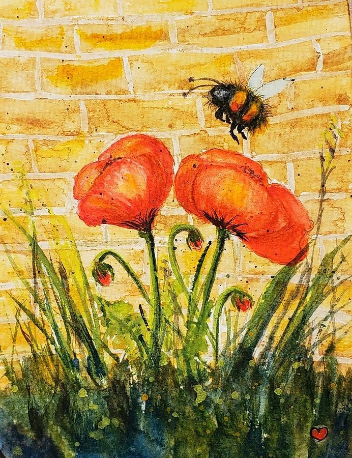 Warm Poppies, artwork by Deahn Benware