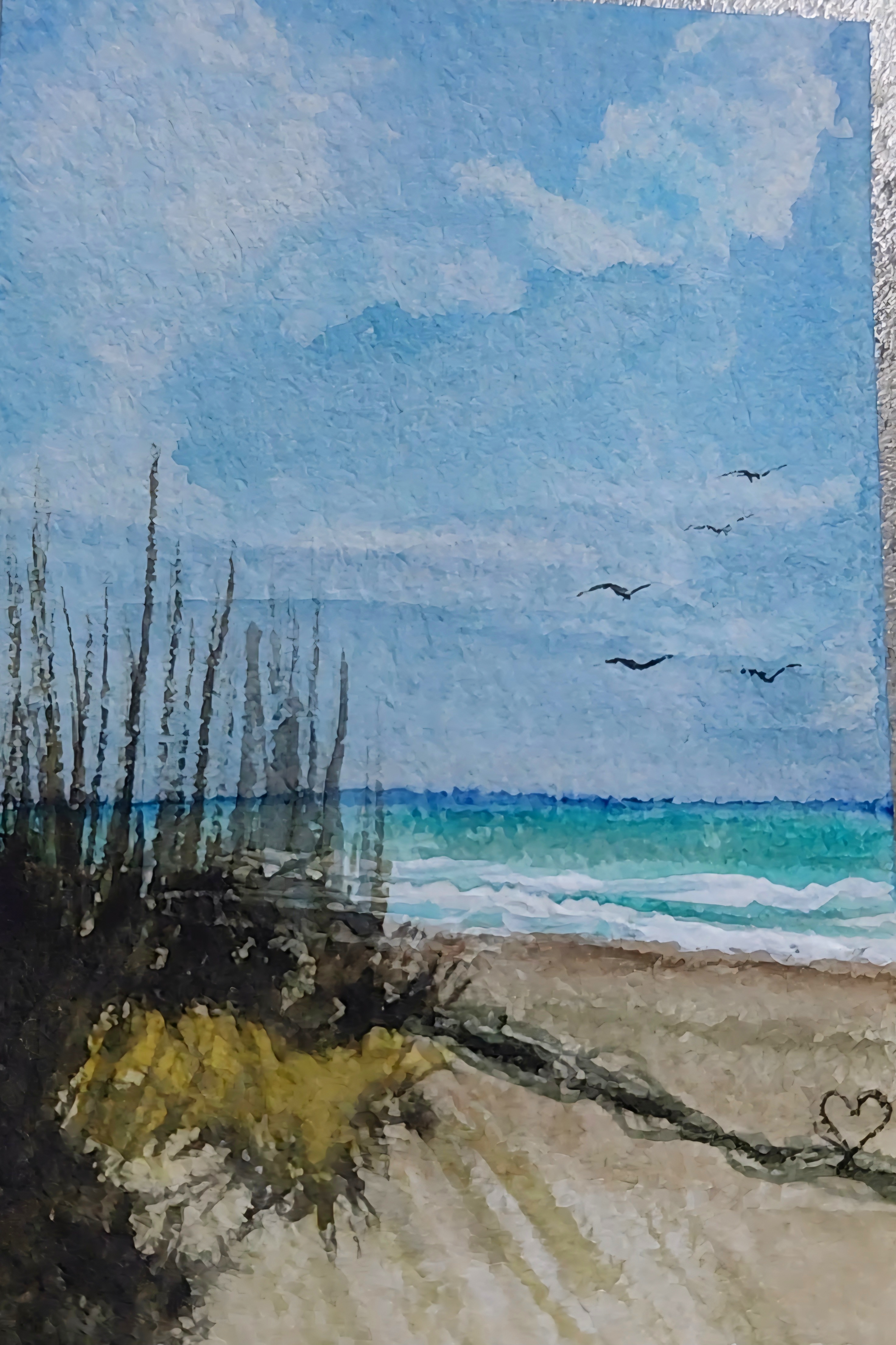 Coastal watercolor artwork by Deahn Benware