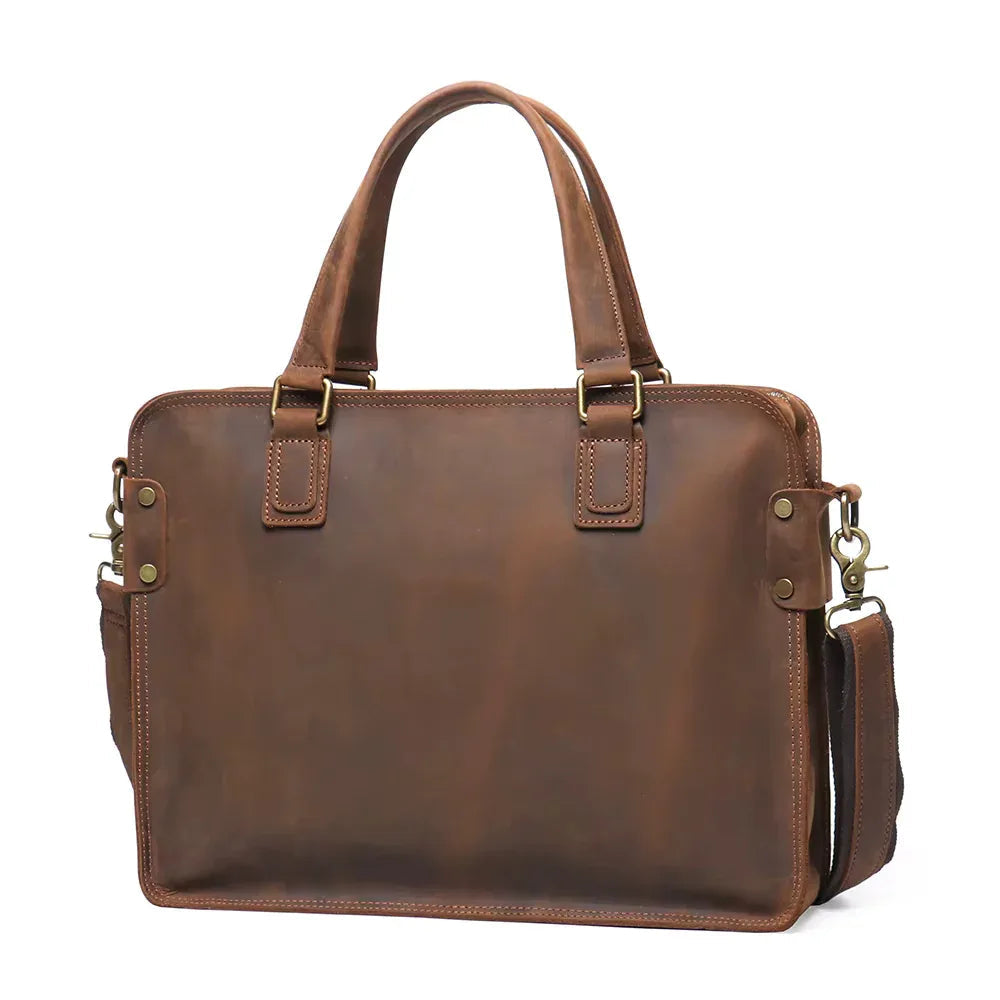The Viggo genuine leather messenger bag