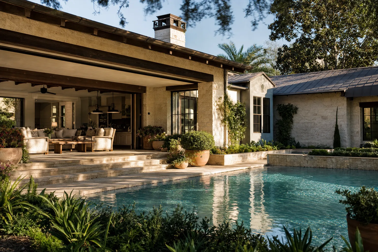 Florida indoor-outdoor living with refined architecture