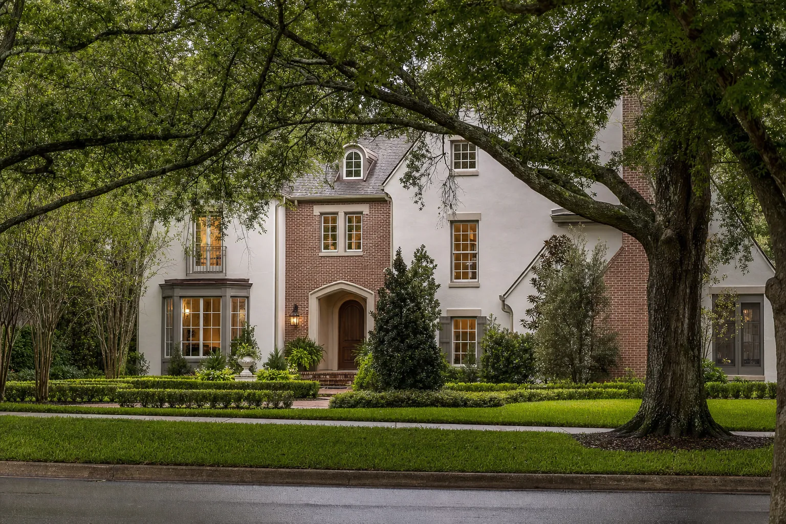 Established residence framed by mature landscaping