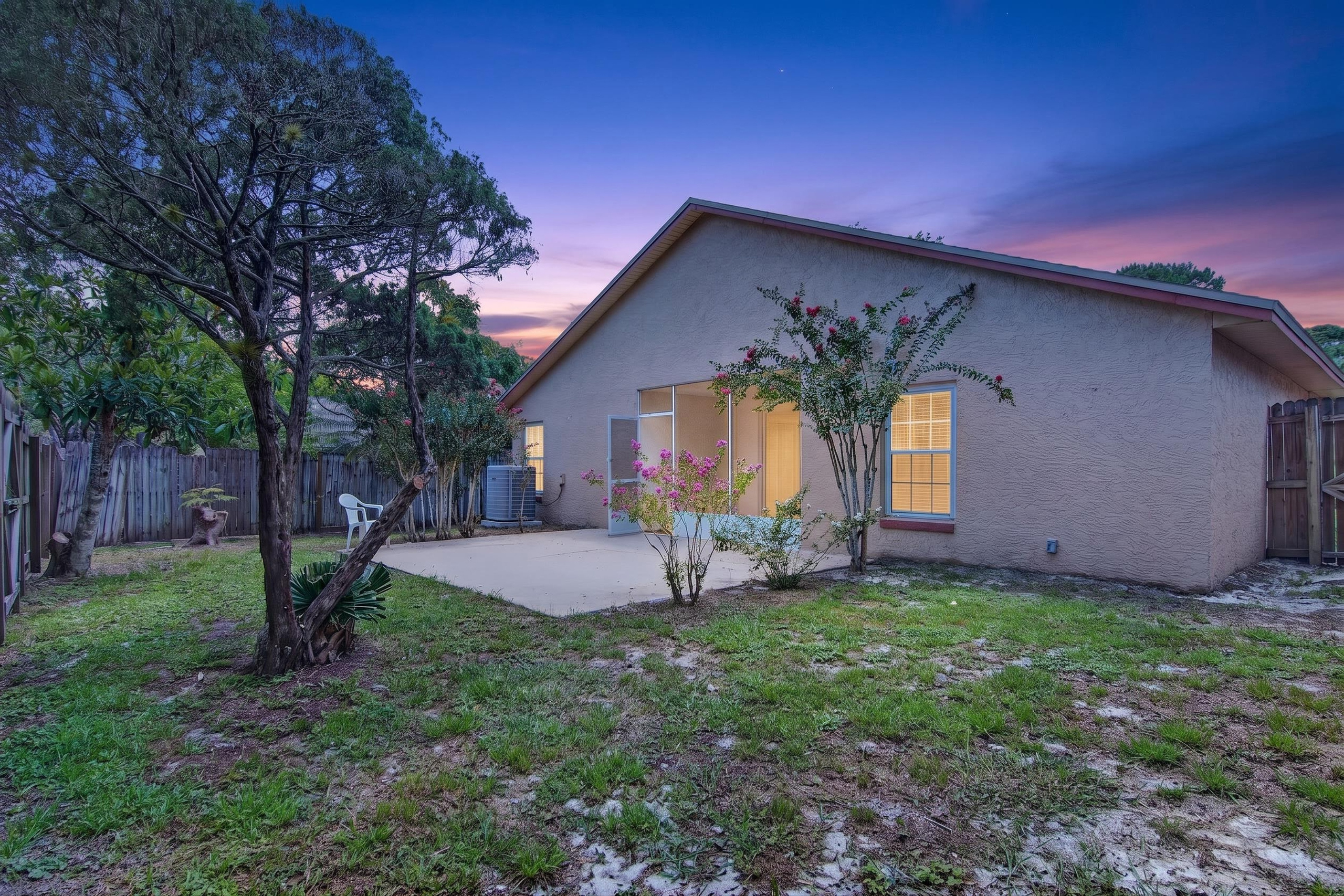 Twilight exterior view of 1053 Sugarberry Trail