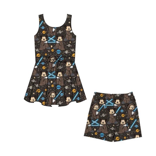 Coordinating athletic dress detail