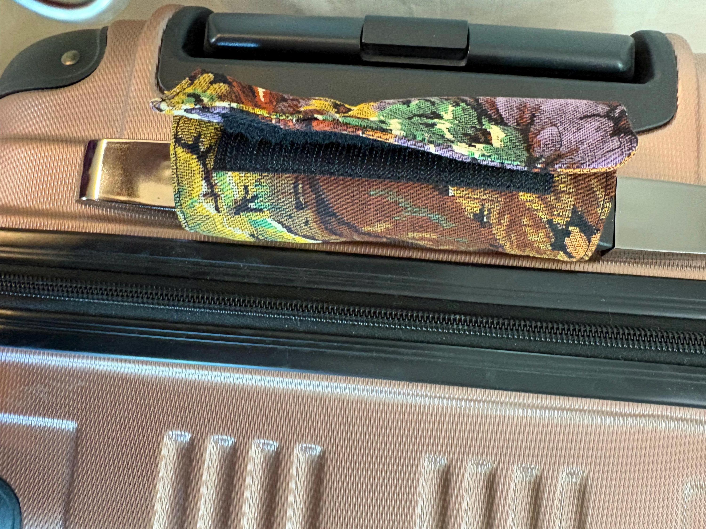 Luggage Identifier Baggage handle wrap homemade Tapestry view 4