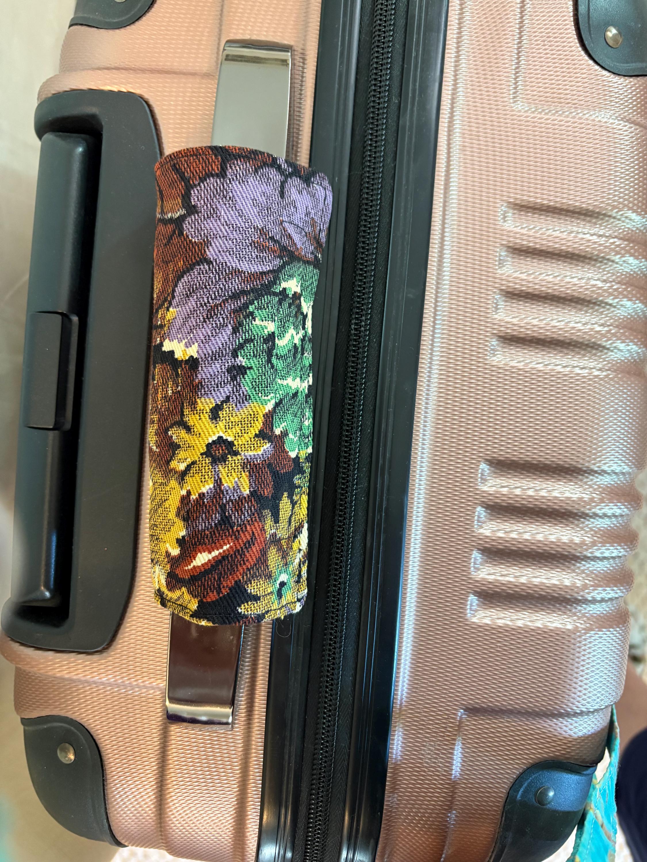 Luggage Identifier Baggage handle wrap homemade Tapestry view 5