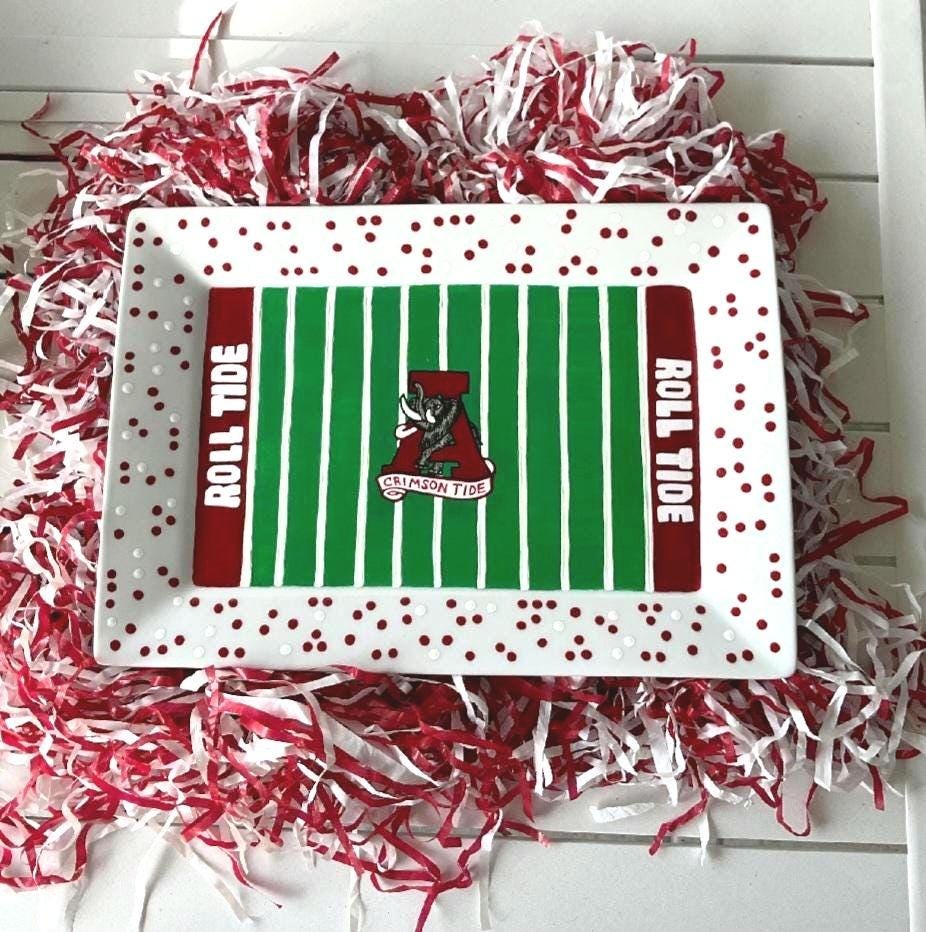 Alabama Crimson Tide Hand-Painted Ceramic Serving Platter (10x14), view 4