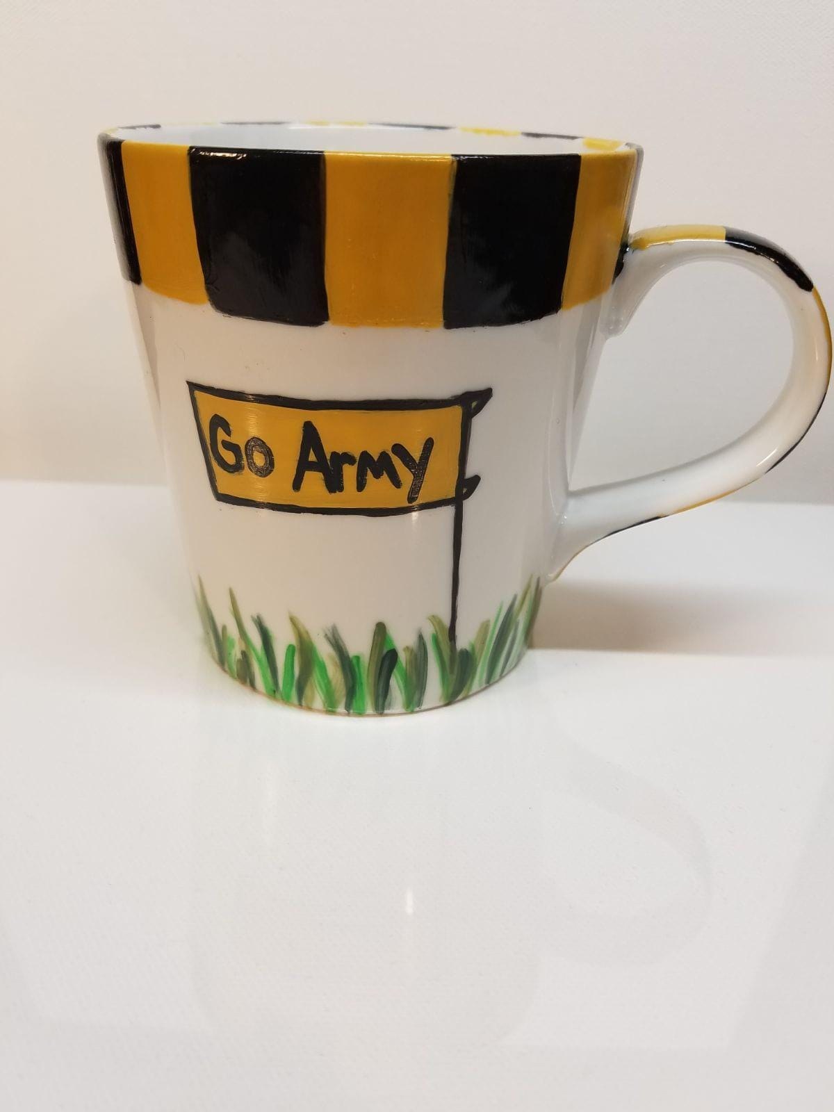 Hand Painted Army Coffee Mugs - Set of Two, Ceramic, view 2
