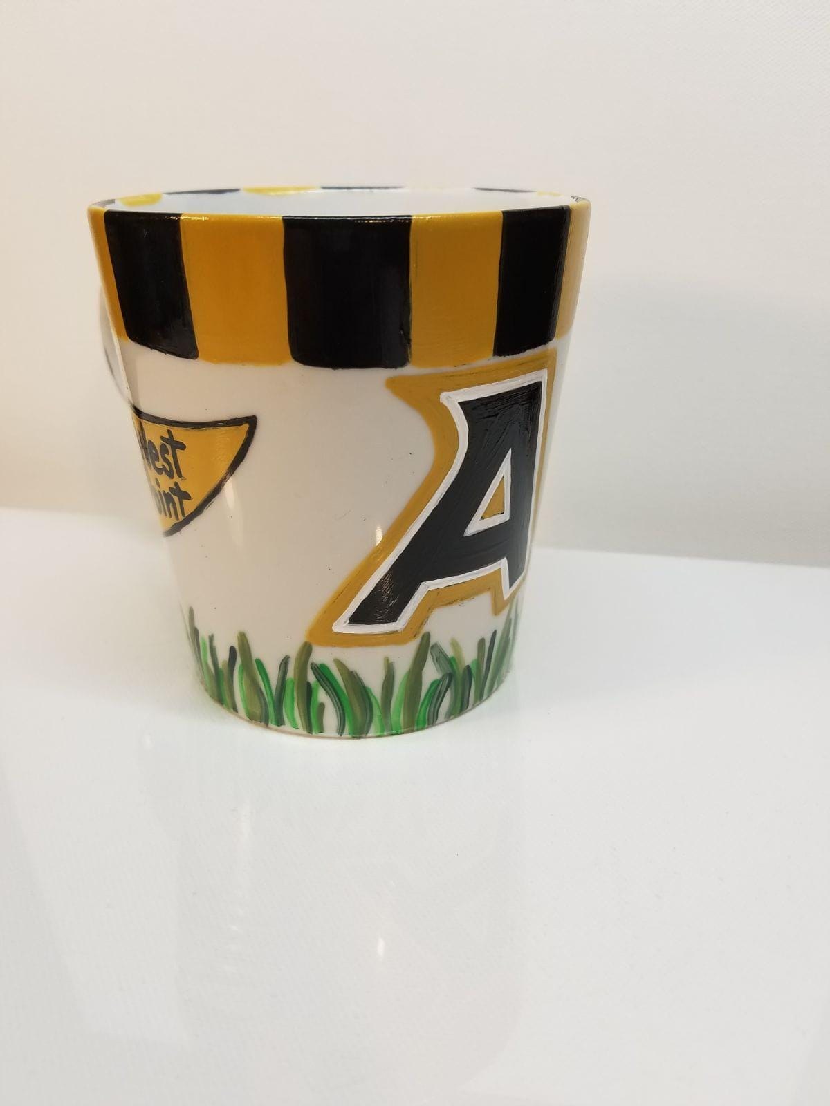 Hand Painted Army Coffee Mugs - Set of Two, Ceramic, view 3