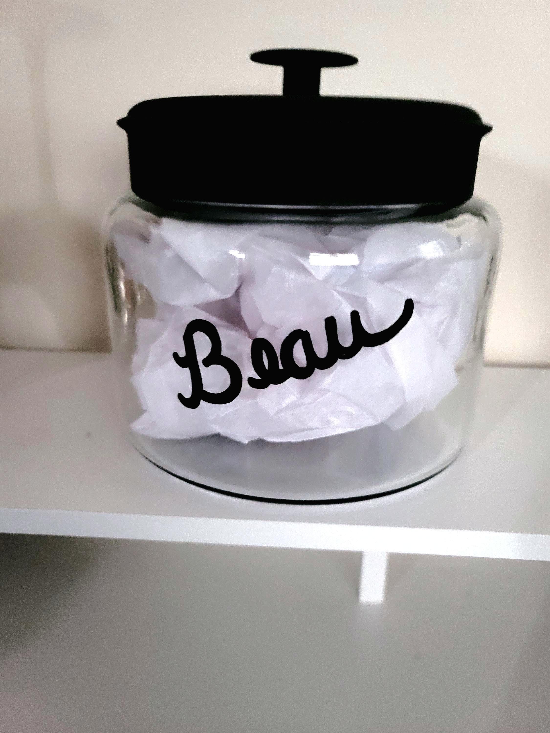 Hand Painted Golden Retriever Treat Jar, Personalized Pet Gift, view 5