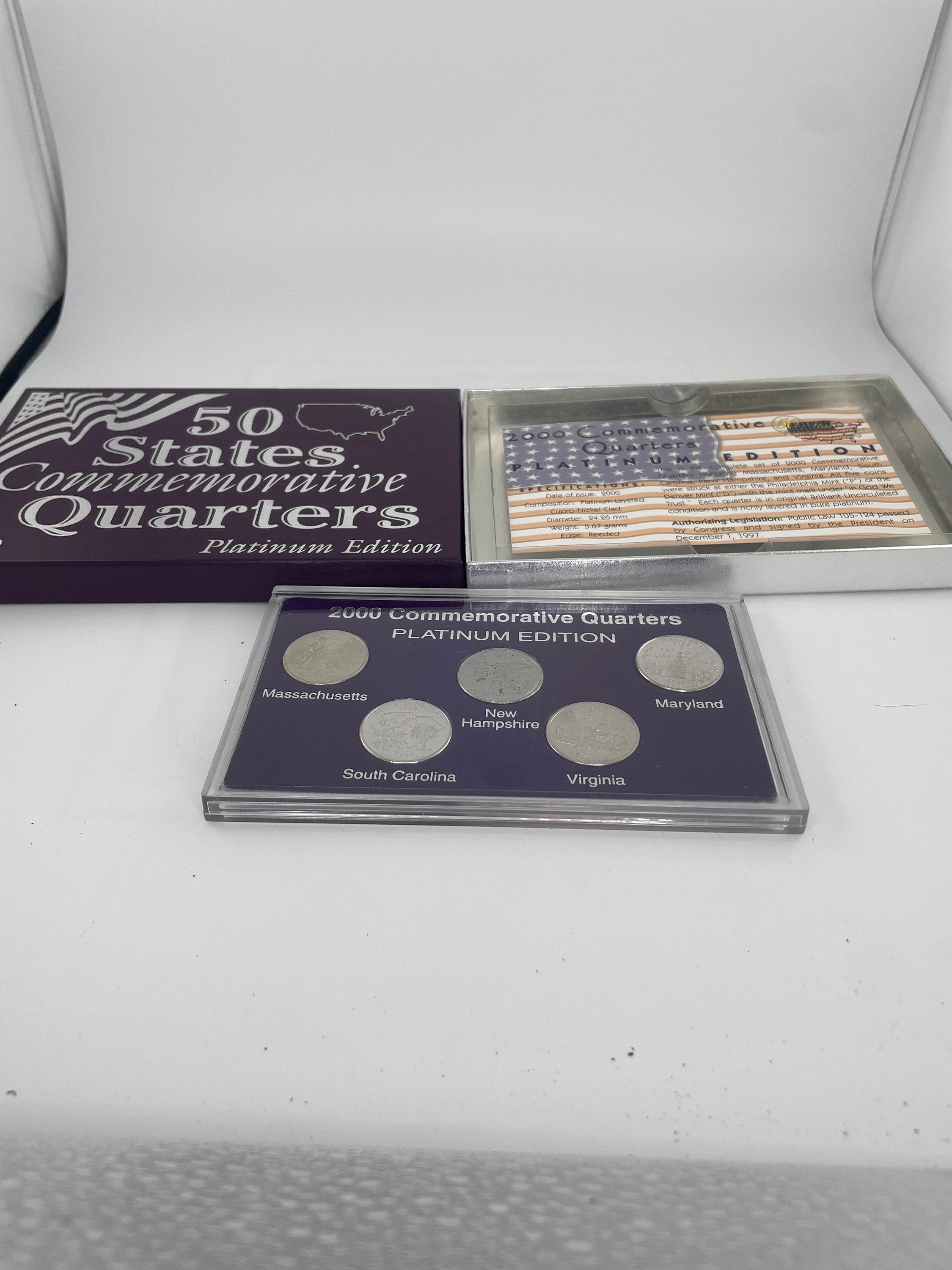 Very fine 3 sets of Commemorative Quarters 99-01 detail 3