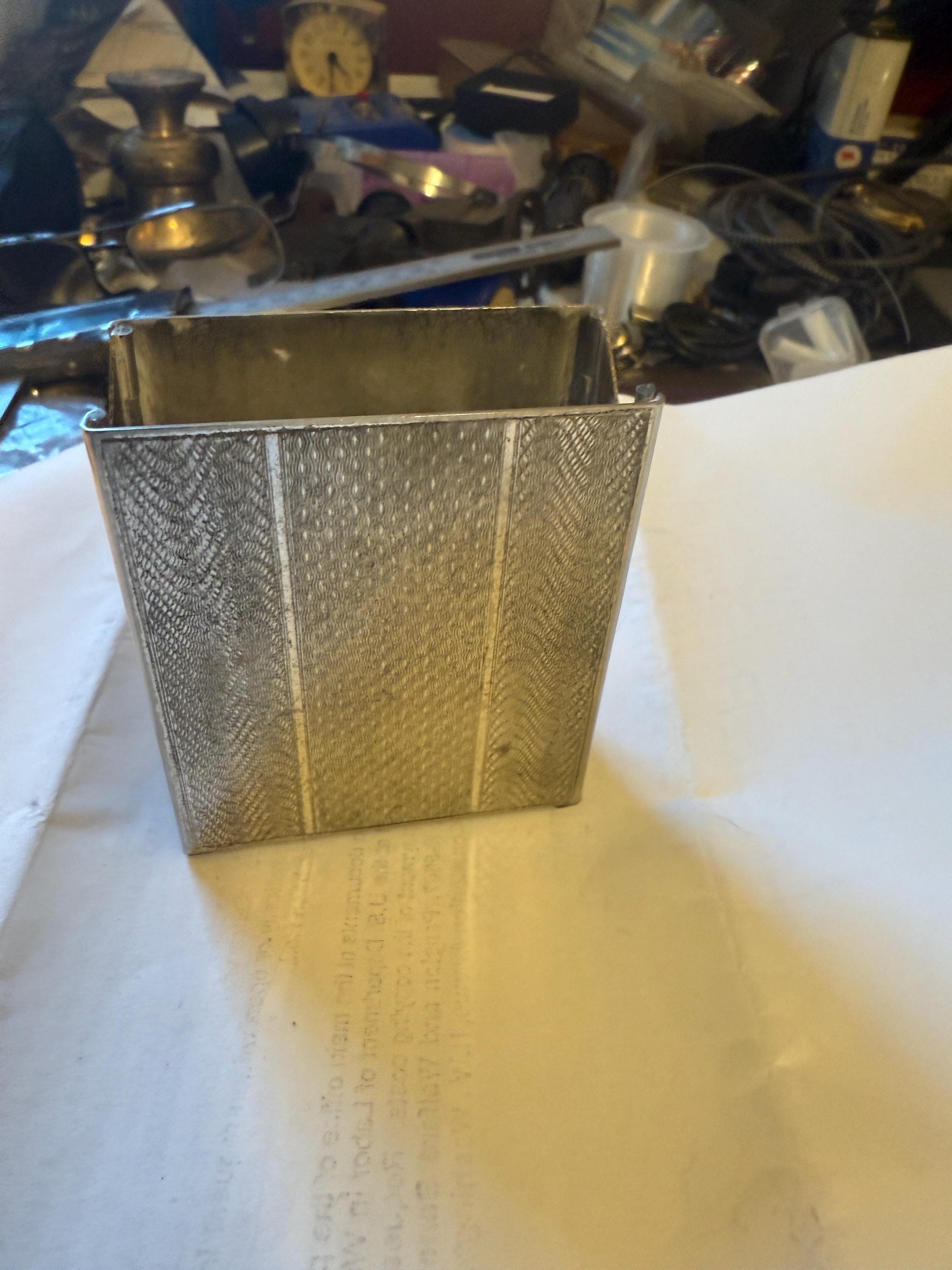 Vintage Dunhill Silver Plate Folding Cigarette Holder