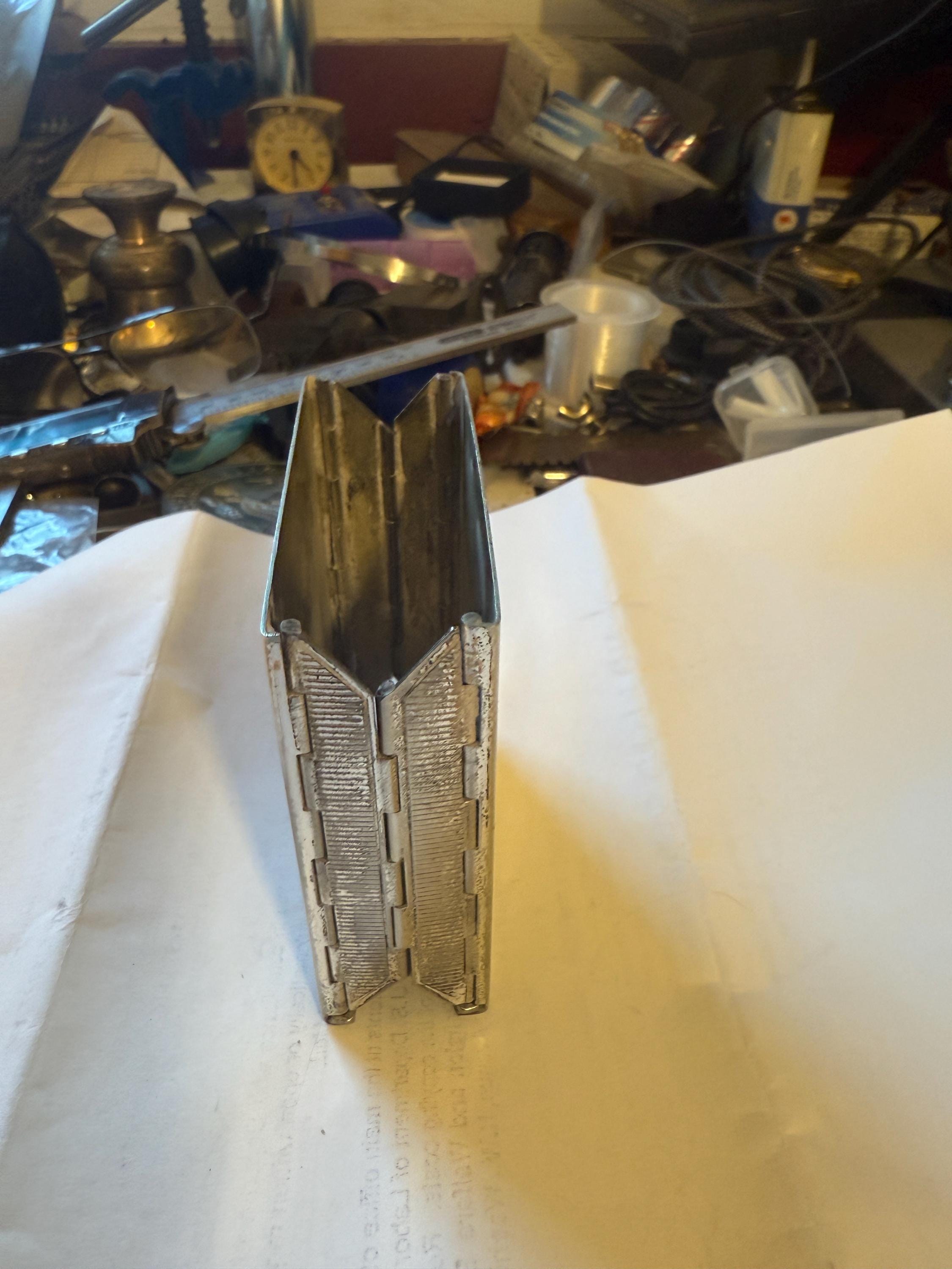 Vintage Dunhill Silver Plate Folding Cigarette Holder detail 3