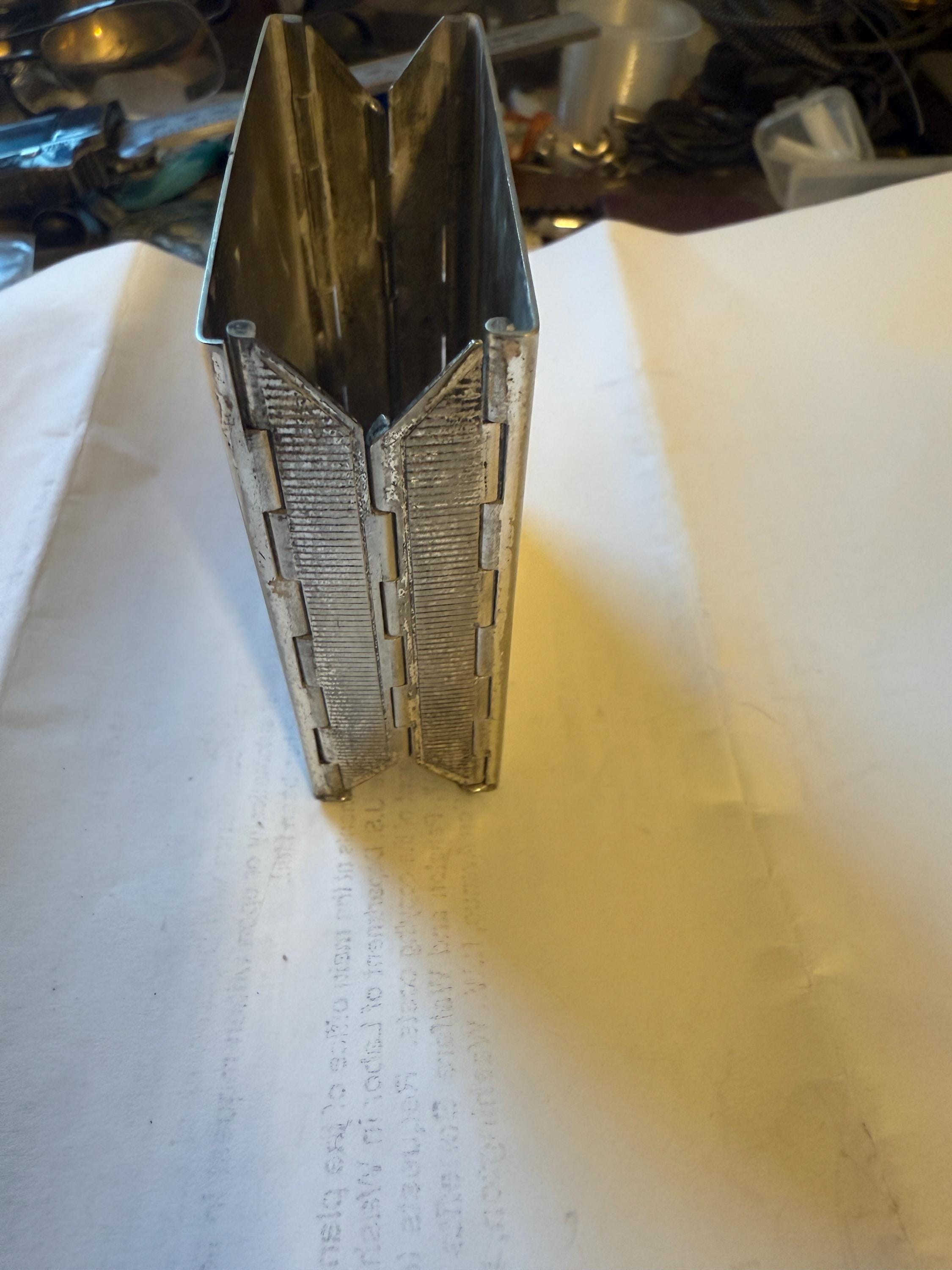 Vintage Dunhill Silver Plate Folding Cigarette Holder detail 4