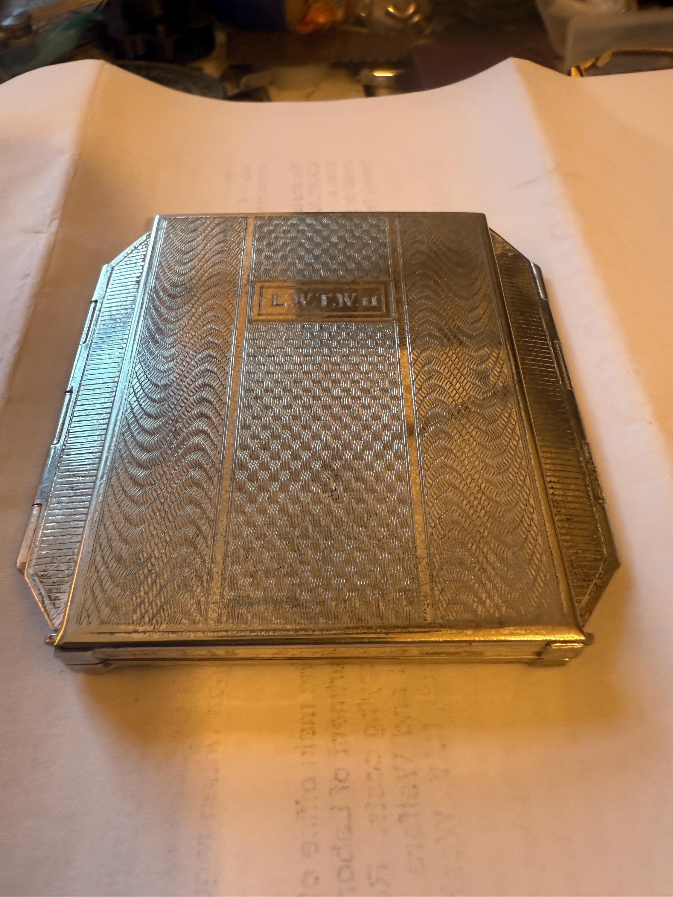 Vintage Dunhill Silver Plate Folding Cigarette Holder detail 6