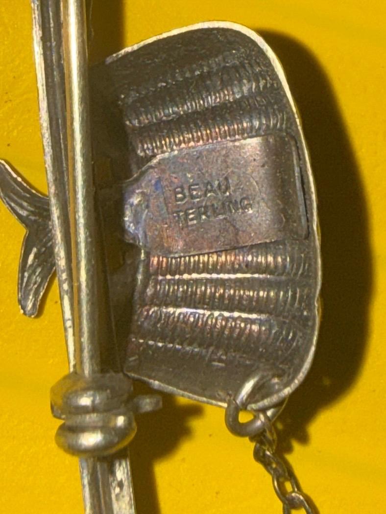 Fishing rod,reel, creel with fish detail 3