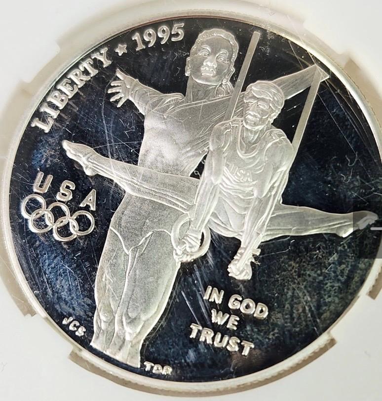 1995 Olypic Silver Gymastic coin