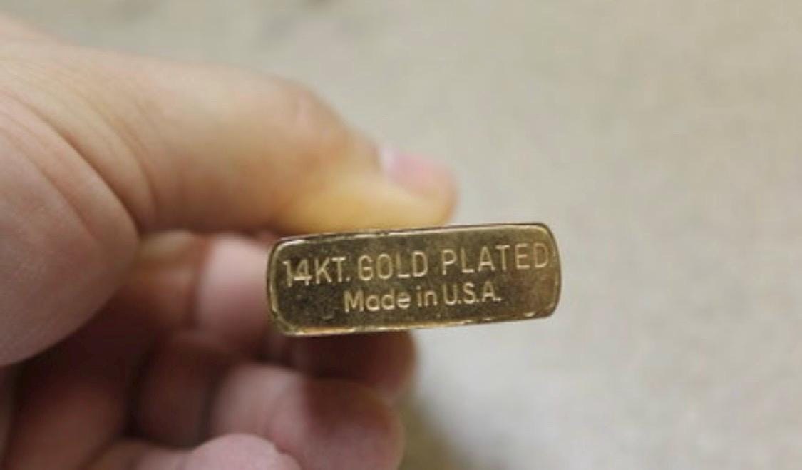 Made in USA 14K plate detail 2