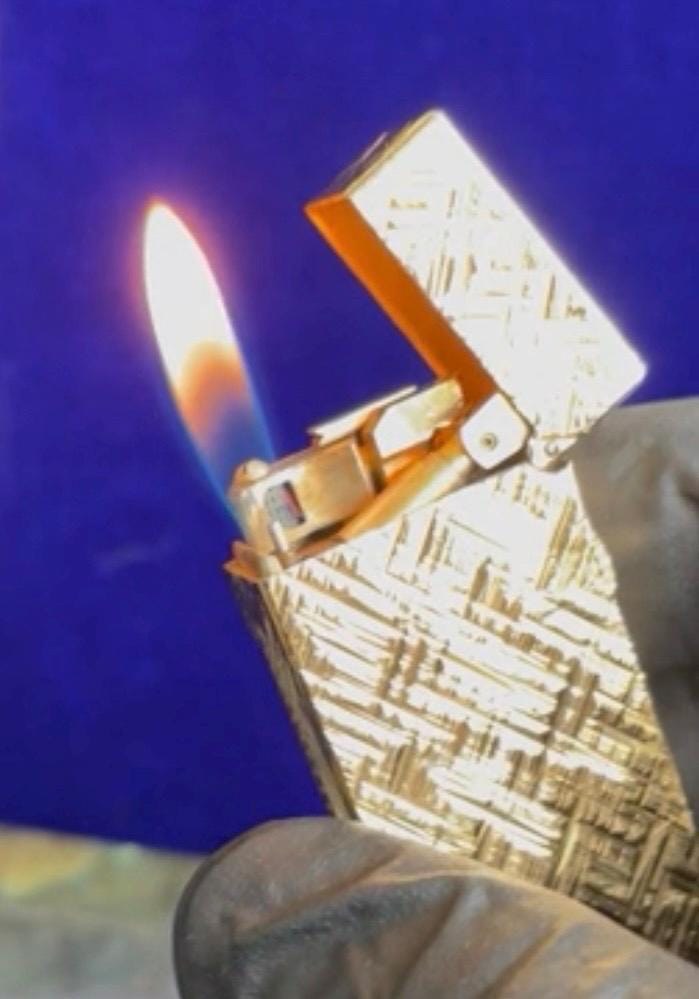Dunhill Rollagas lighter refurbished and working great detail 5