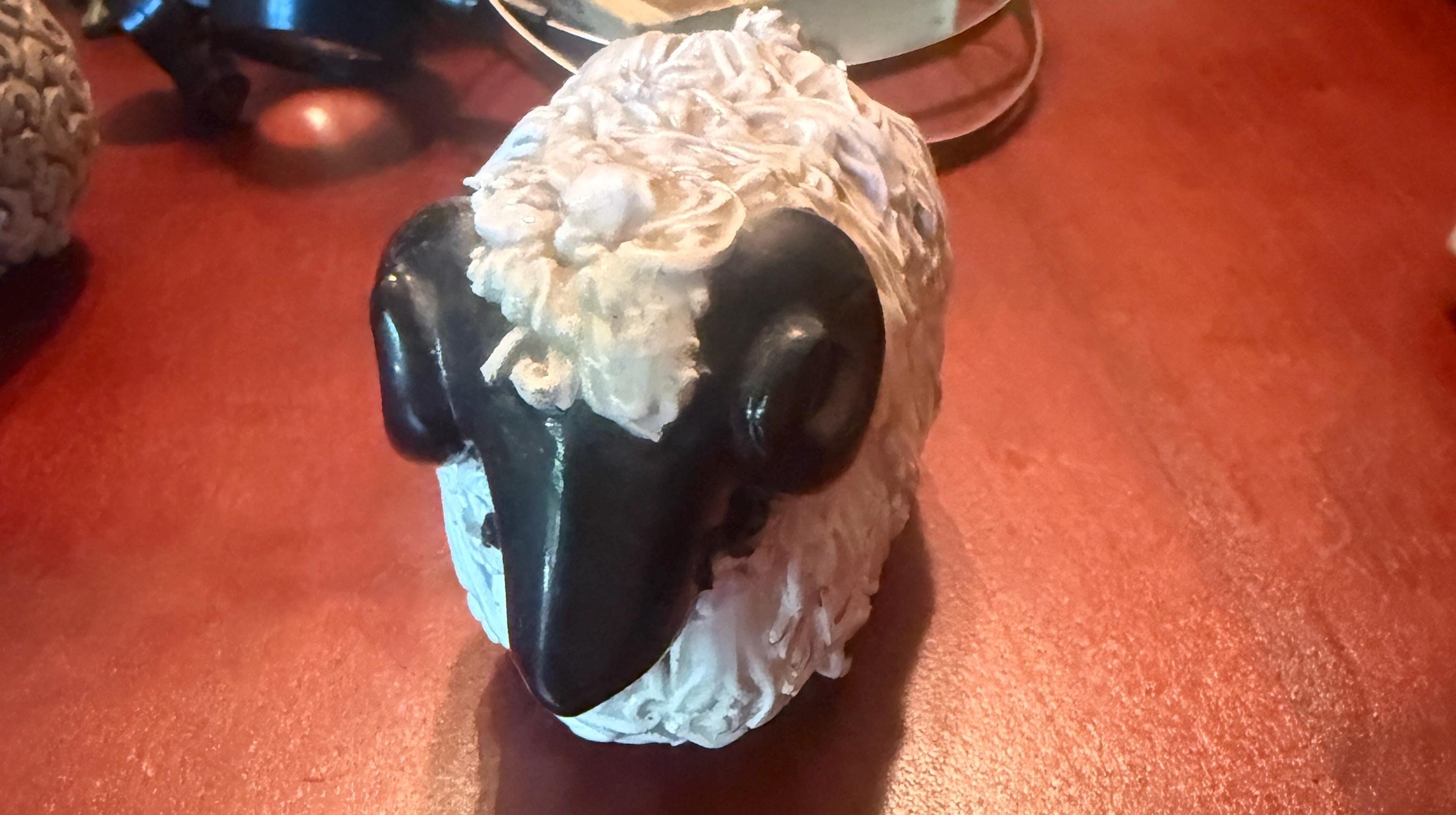 70s ceramic sheep from a big family collection
