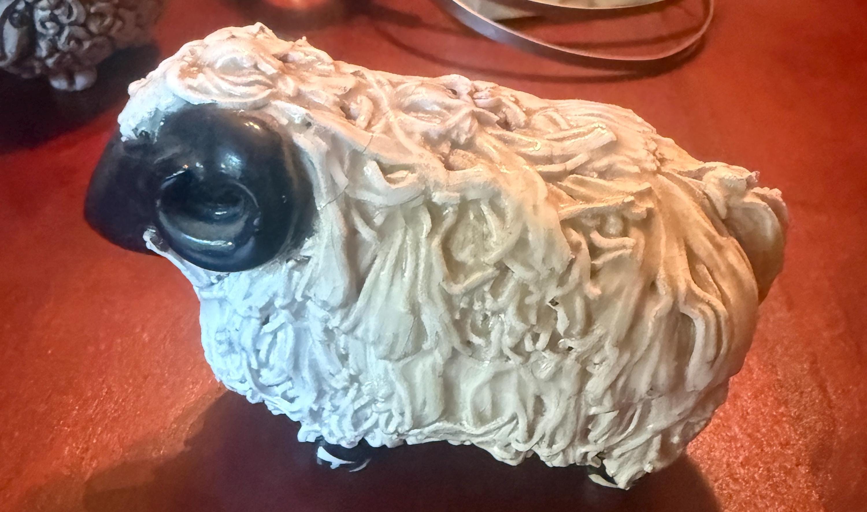 70s ceramic sheep from a big family collection detail 2