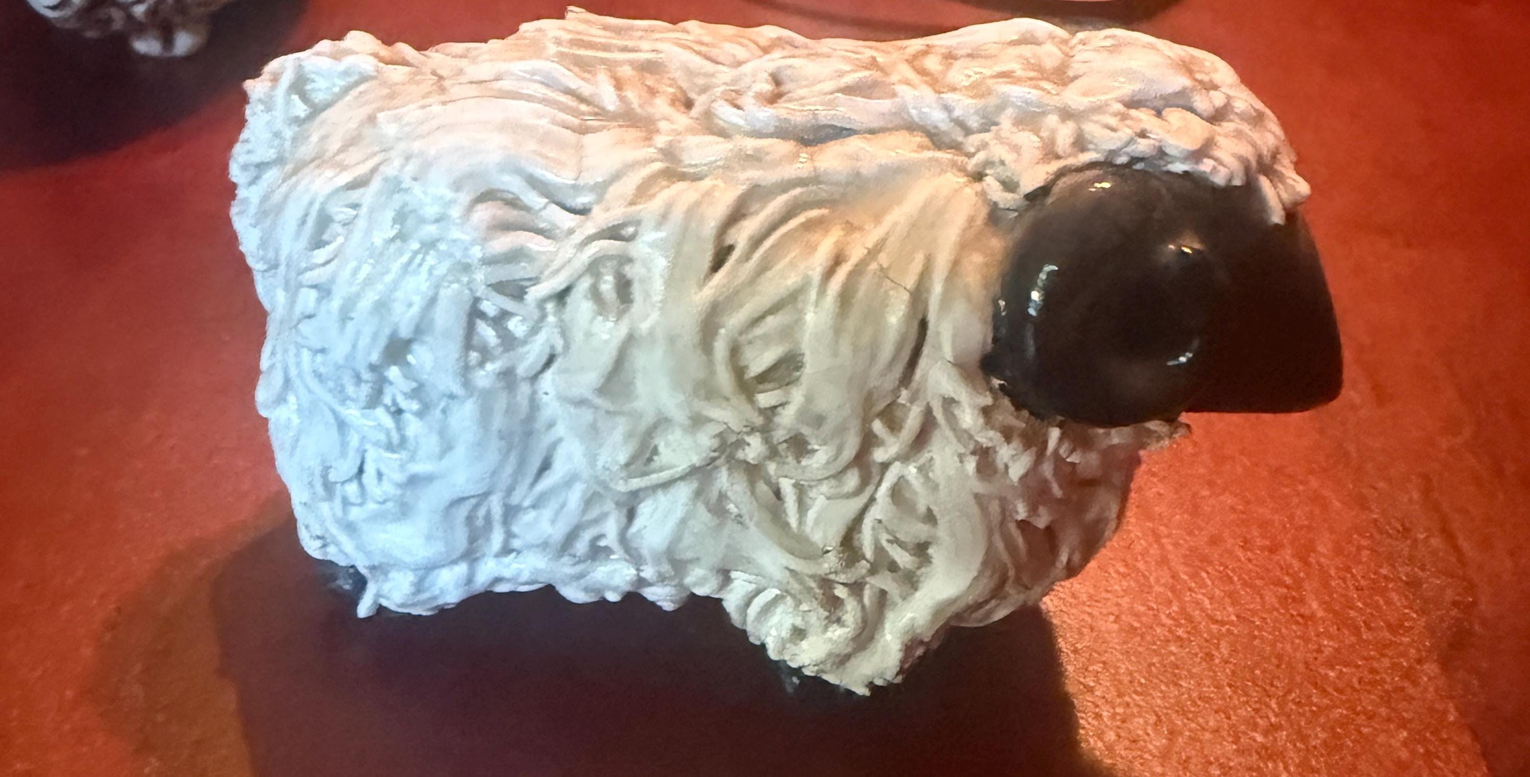70s ceramic sheep from a big family collection detail 4