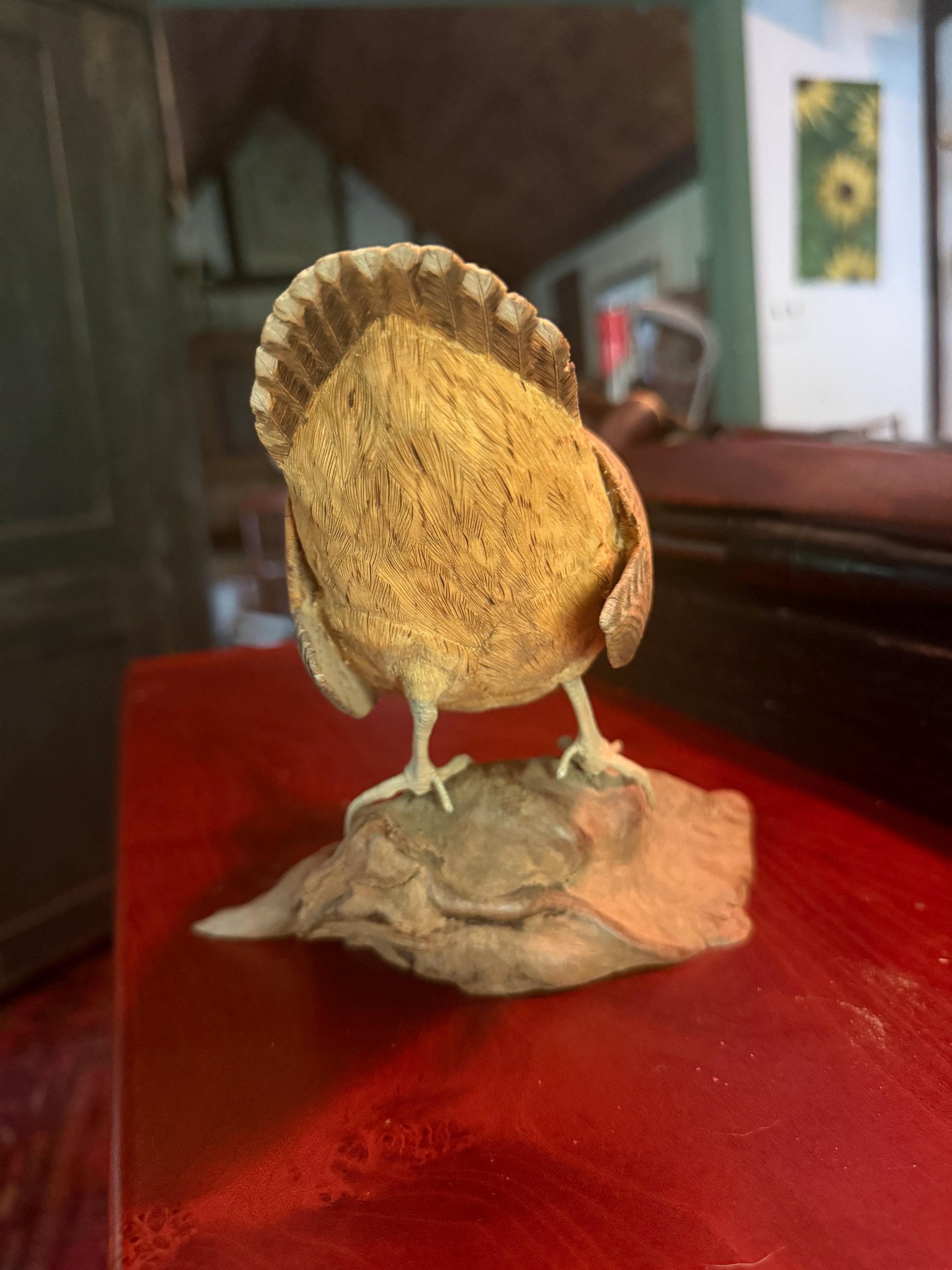 Jeff Demarest carved woodcock detail 4