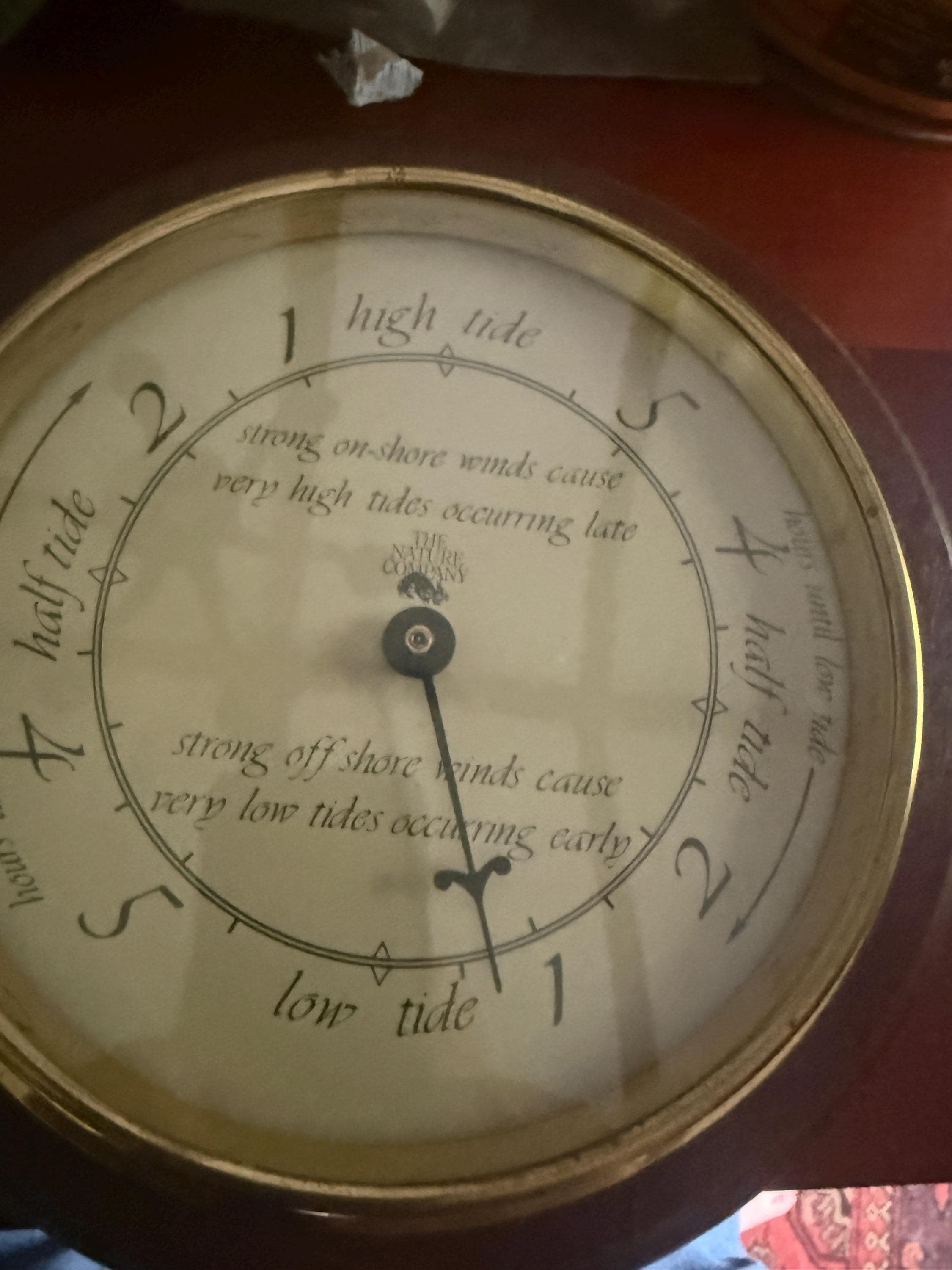 The Nature company tide clock