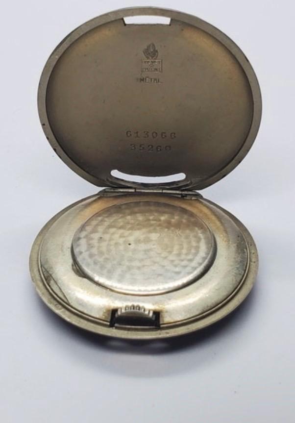 1930s stunning Movado chronometer with nicely enameled case detail 11