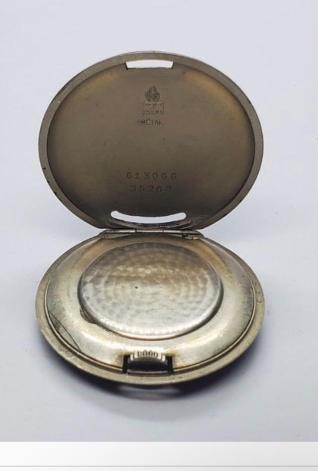1930s stunning Movado chronometer with nicely enameled case detail 9