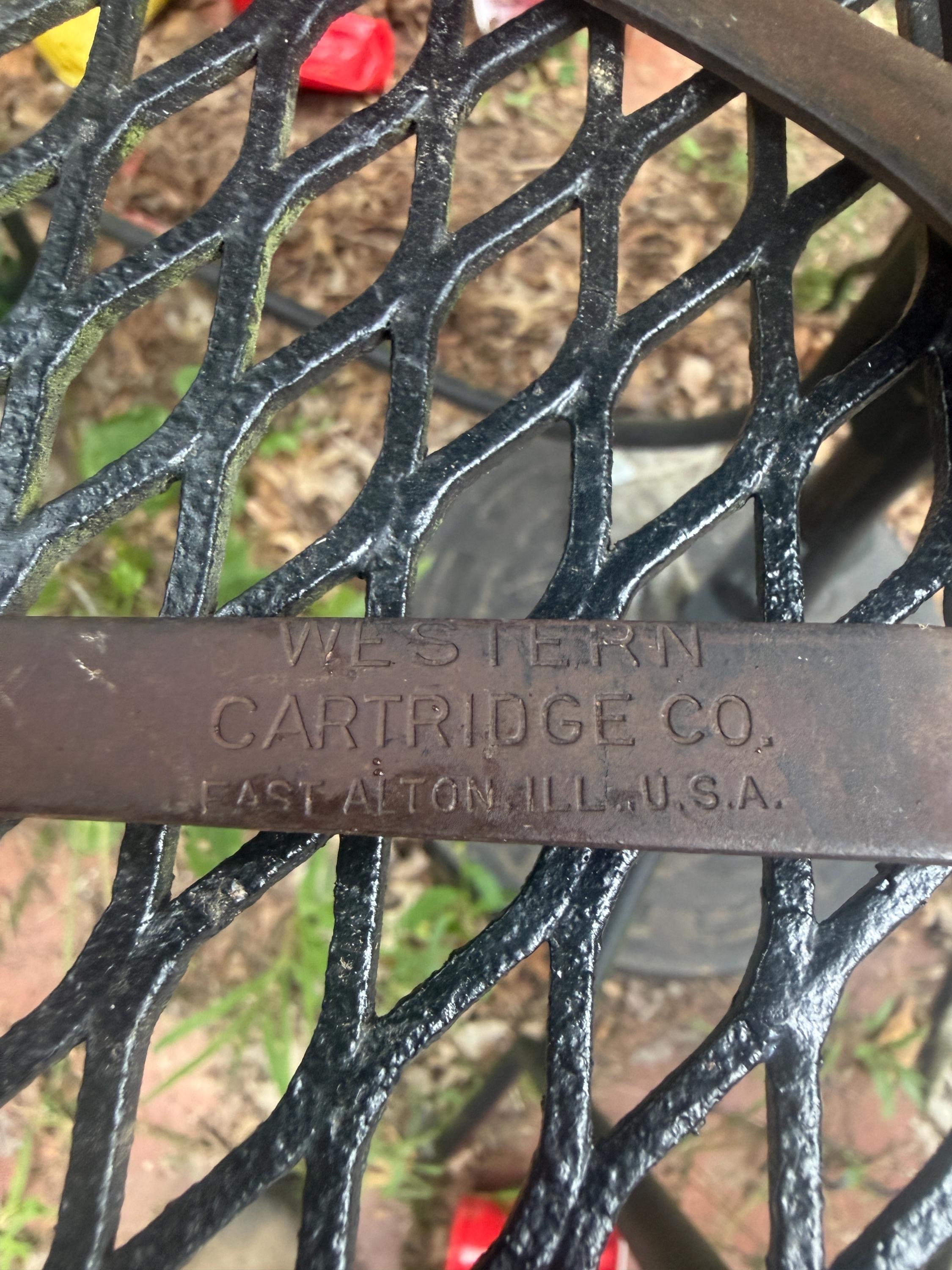 Western Cartridge Company antique clay thrower detail 3