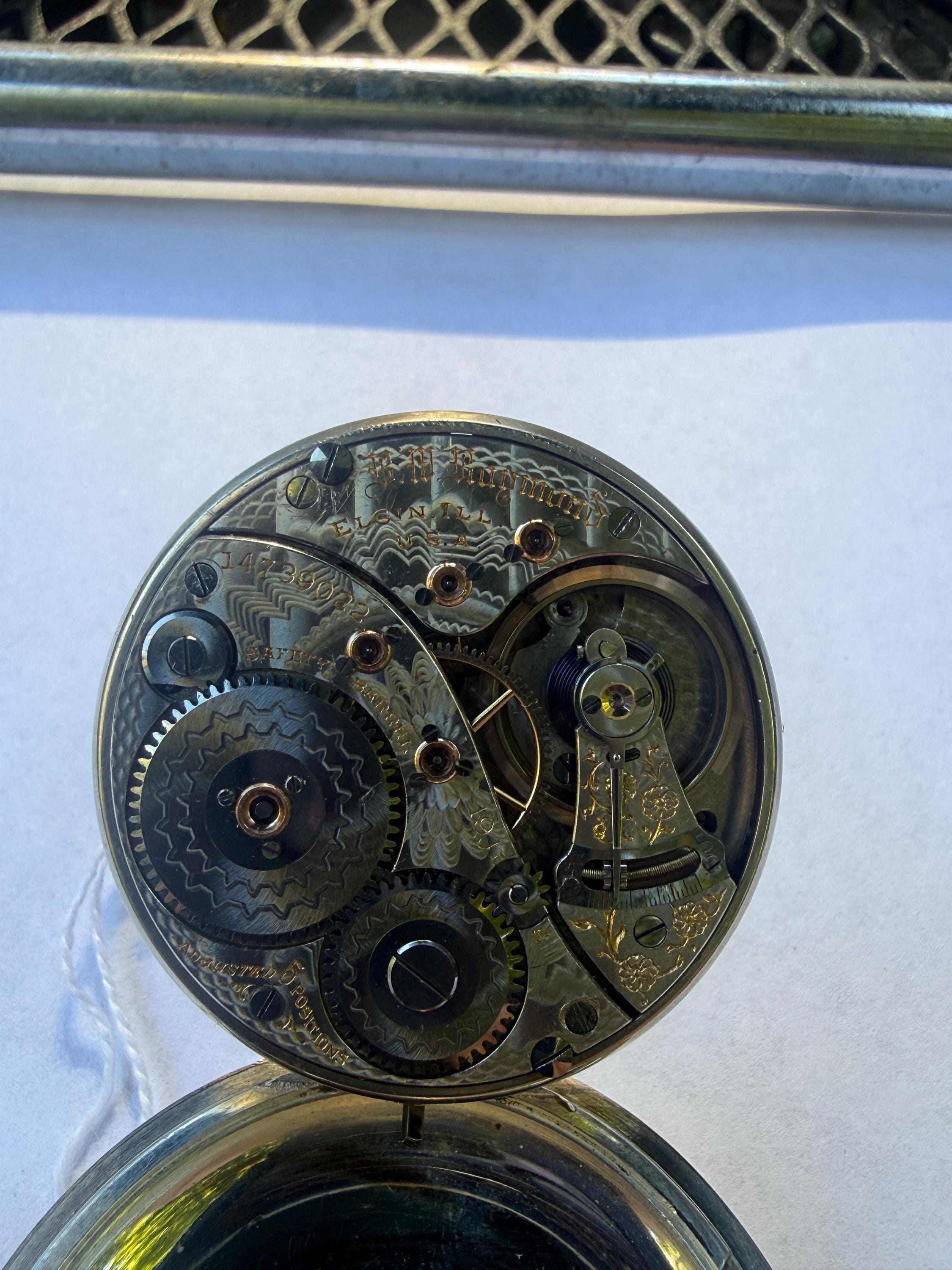 BW Raymond RR watch with up down wind dial detail 3