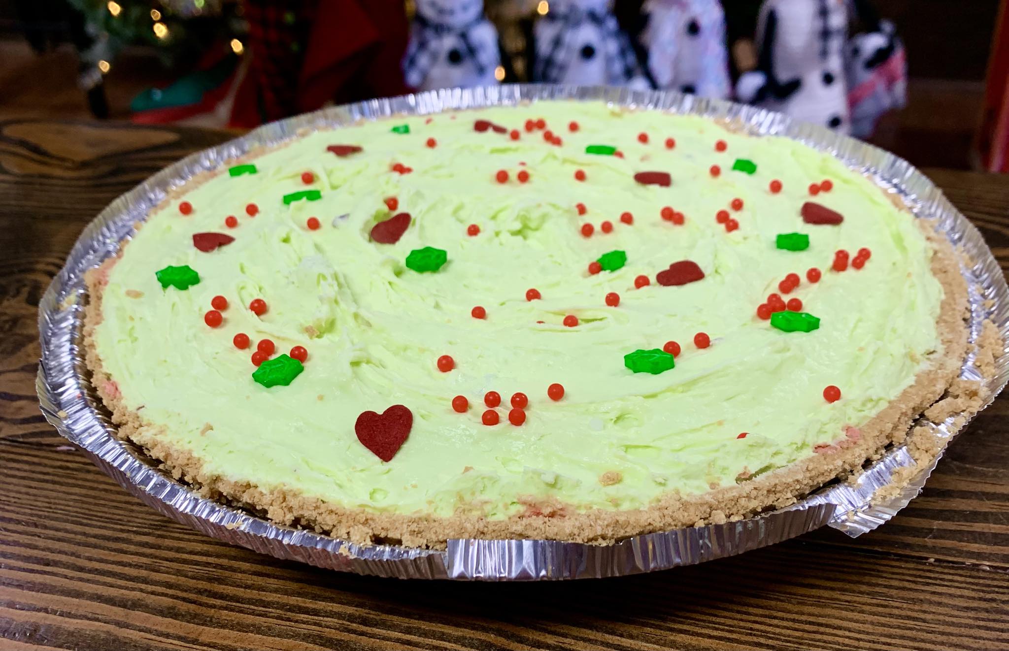 The Grinch cheesecake
