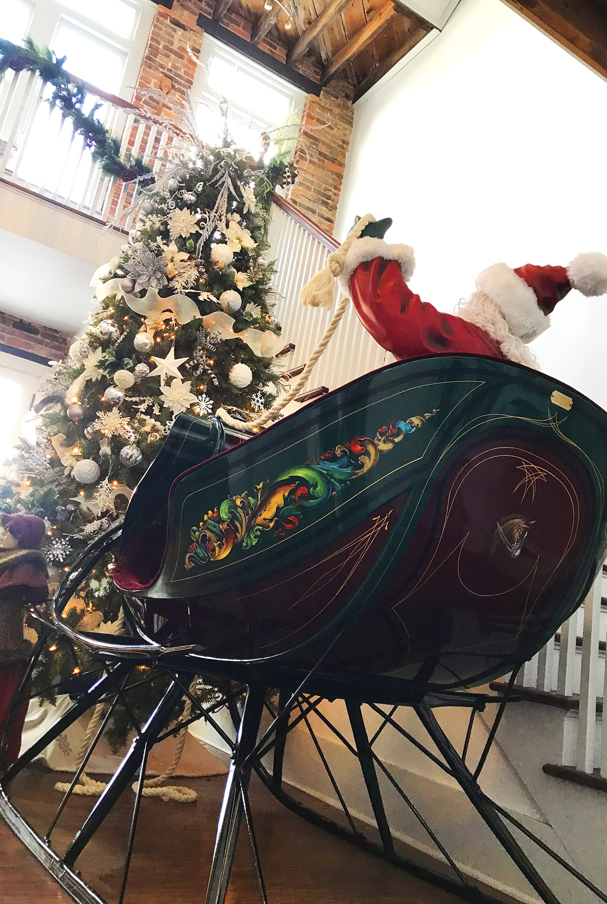 Vintage Albany Cutter sleigh at The Christmas Sweet