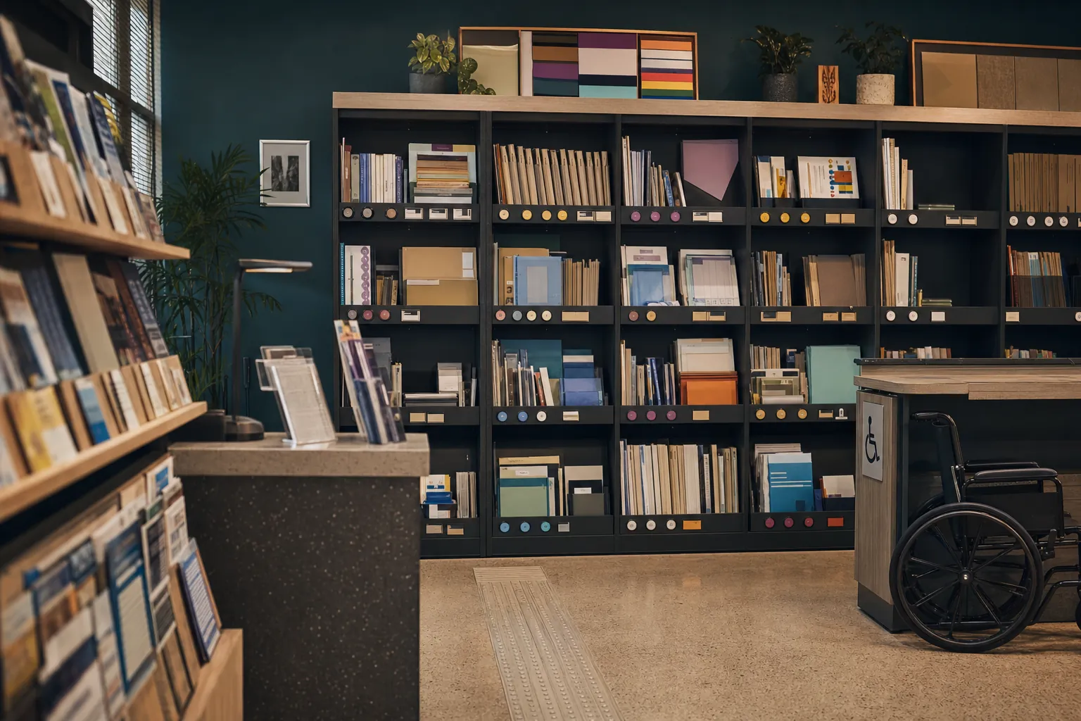 Organized information shelves
